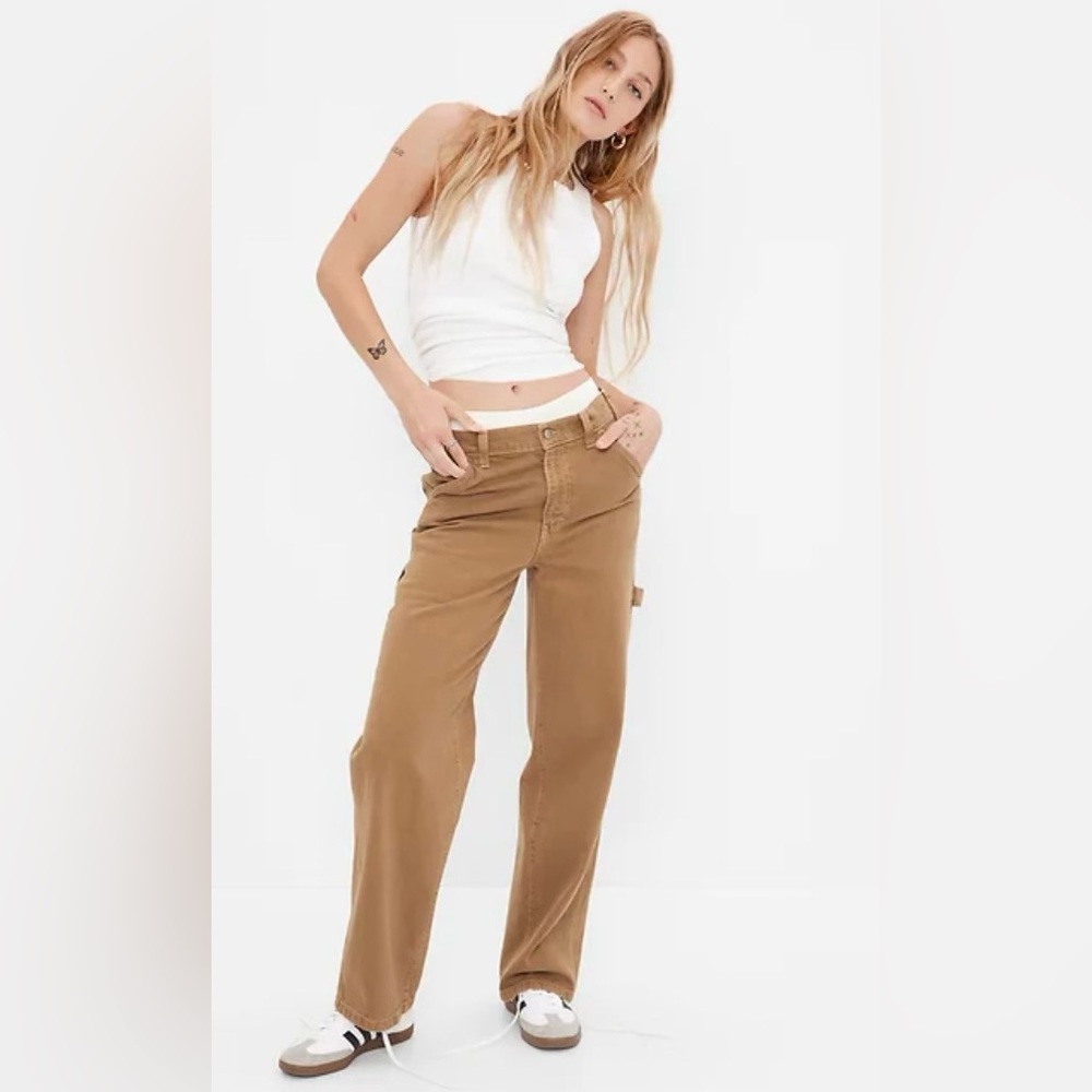 Mid rise carpenter pants